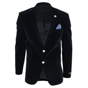 Men's Velvet Blazer Suit Jacket 2 Button Dinner Formal