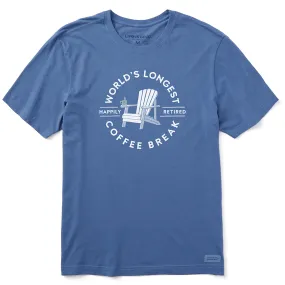 Men's Worlds Longest Coffee Break Crusher Tee