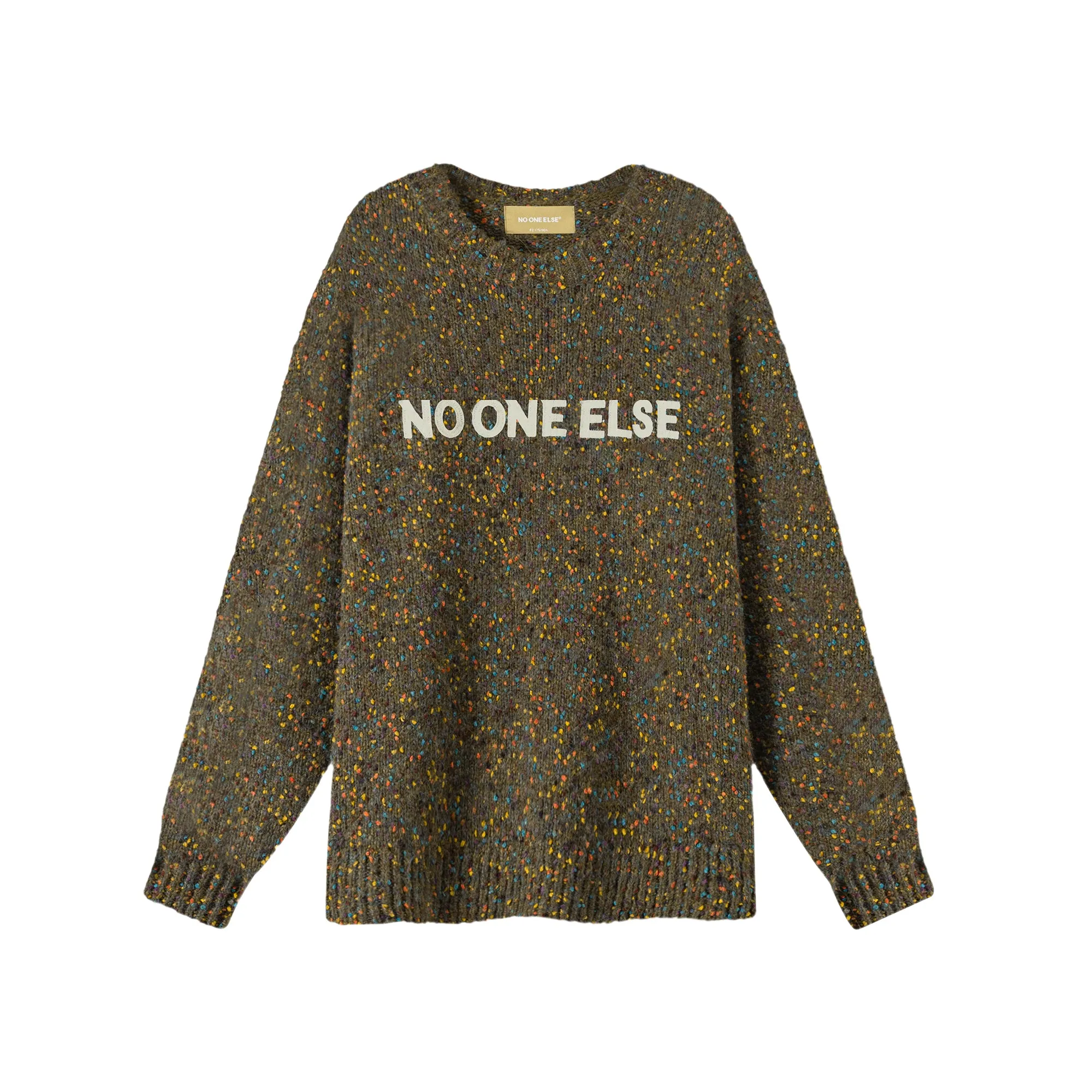 Noe Lettering Cozy Knit Sweater