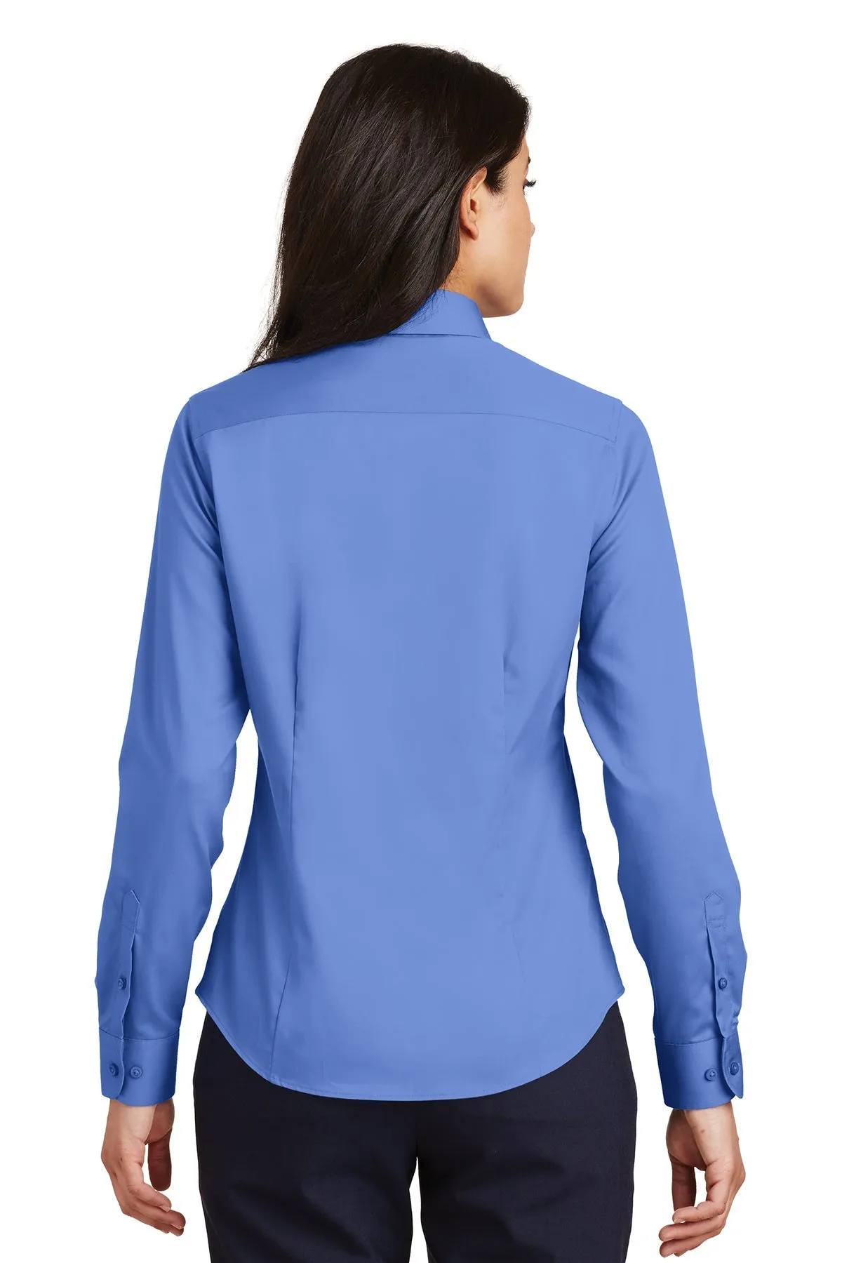 Port Authority Ladies Non-Iron Custom Twill Shirts, Ultramarine Blue