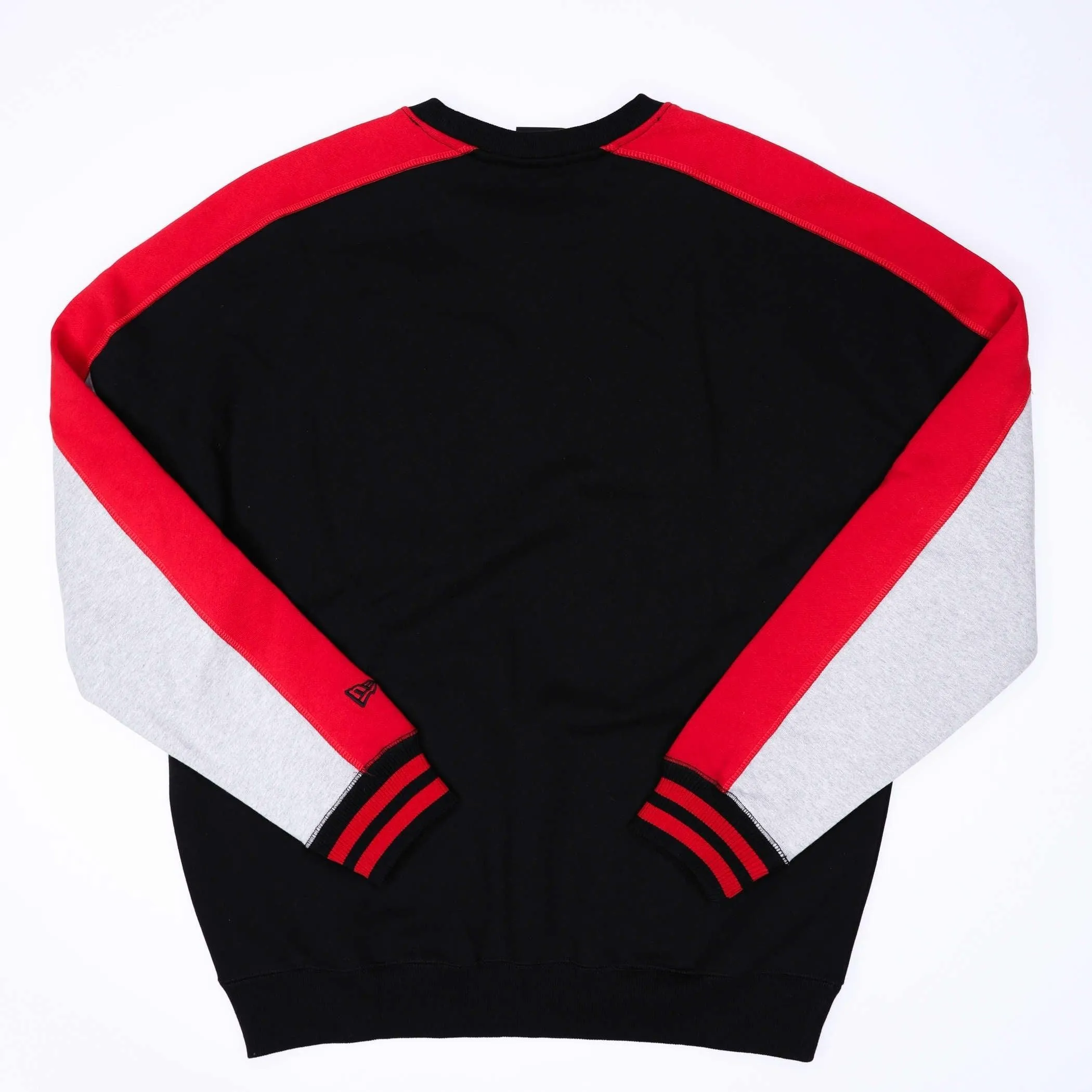 Portland Trail Blazers New Era Color Blocked Logo Letter Sweatshirt