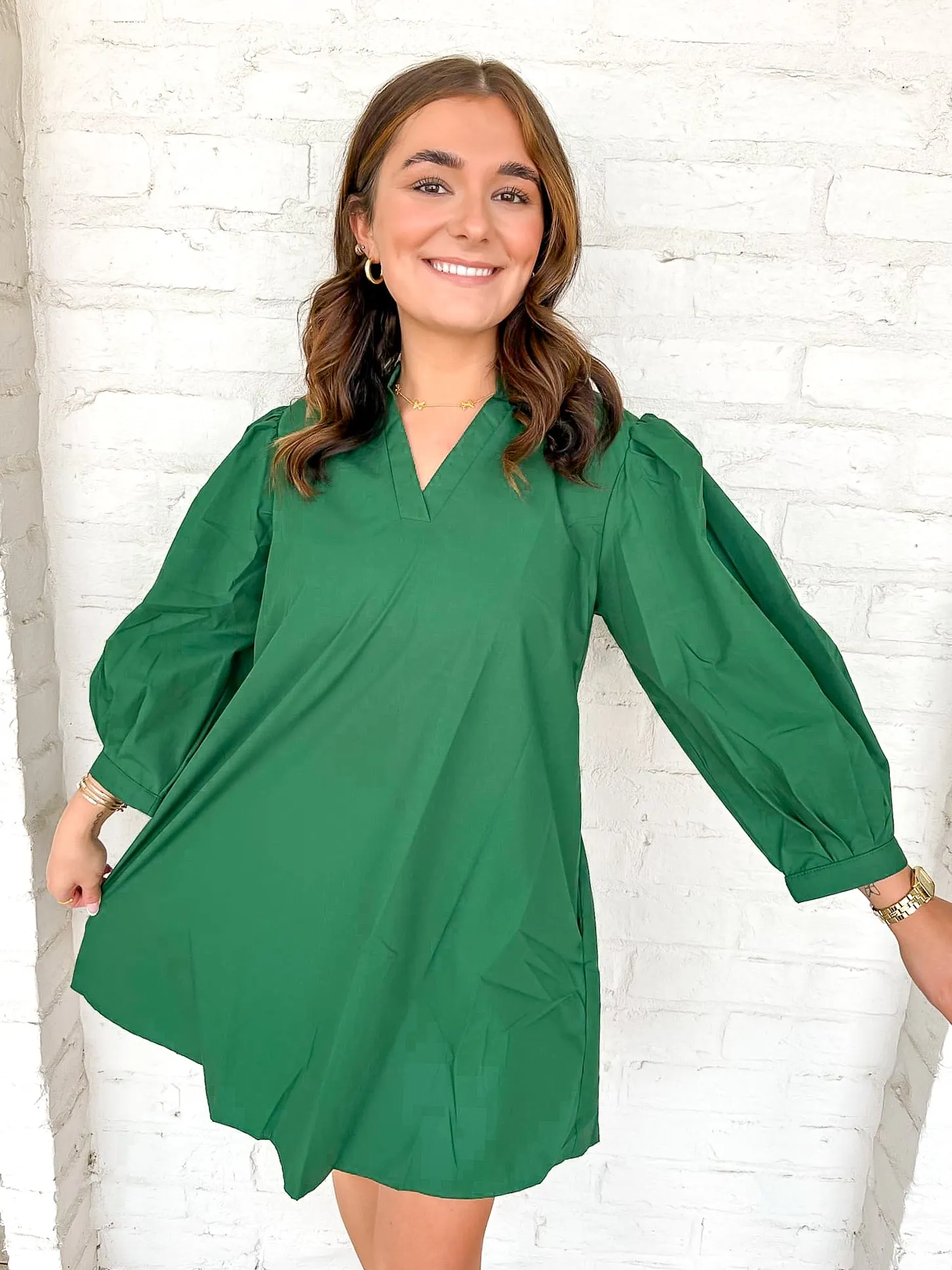 Pretty Thing Dress Hunter Green