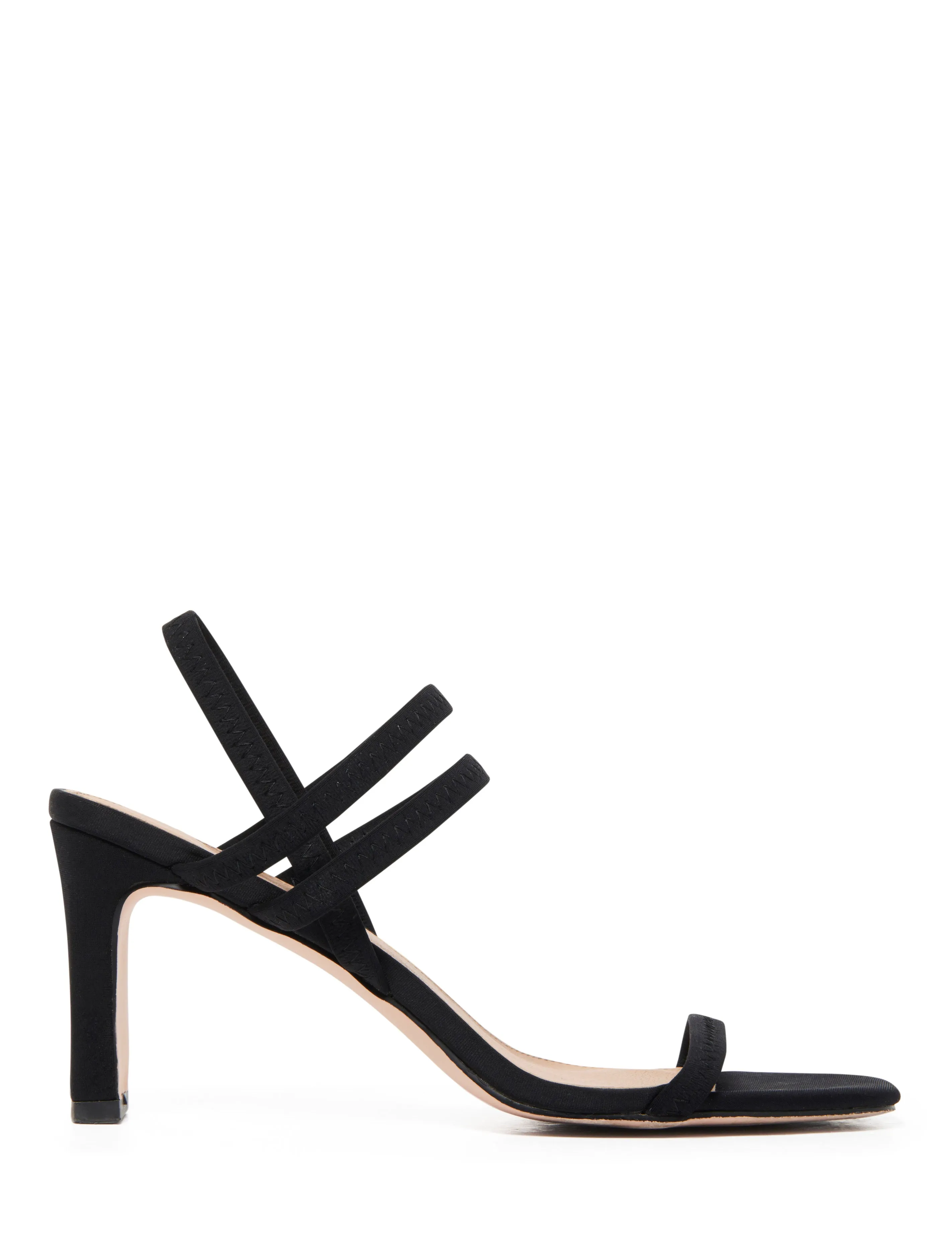 Rory Elastic Strap Block Heel