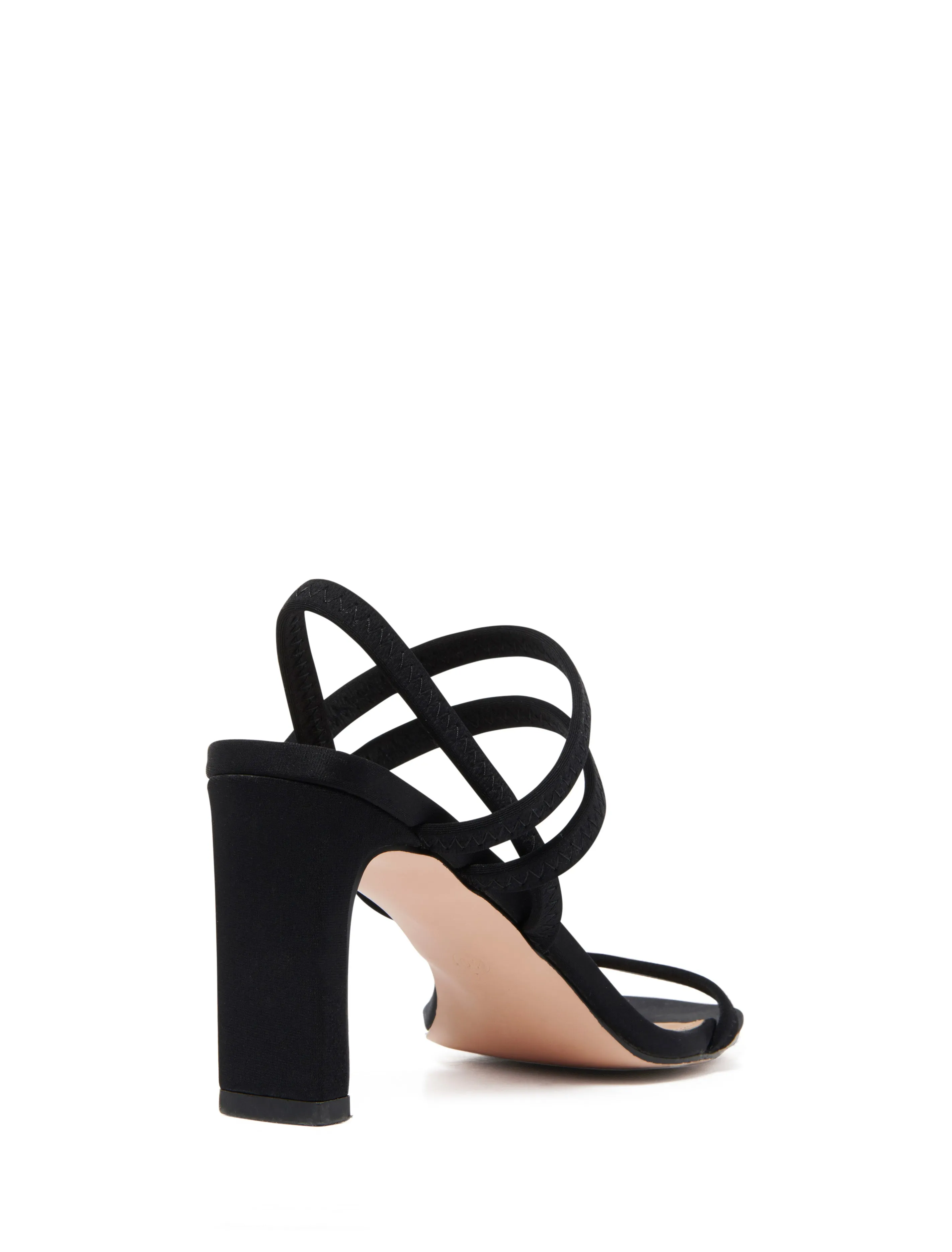 Rory Elastic Strap Block Heel