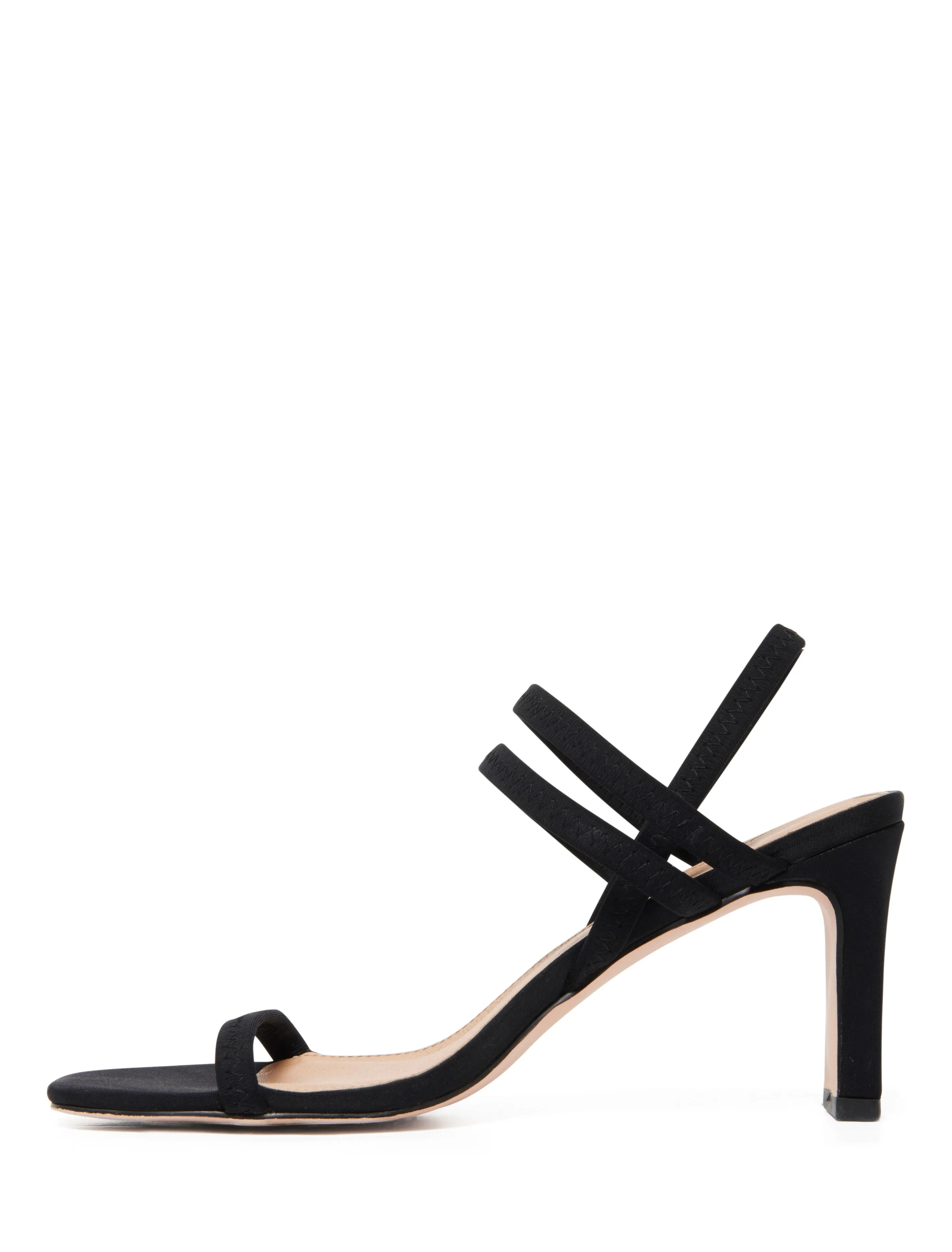 Rory Elastic Strap Block Heel