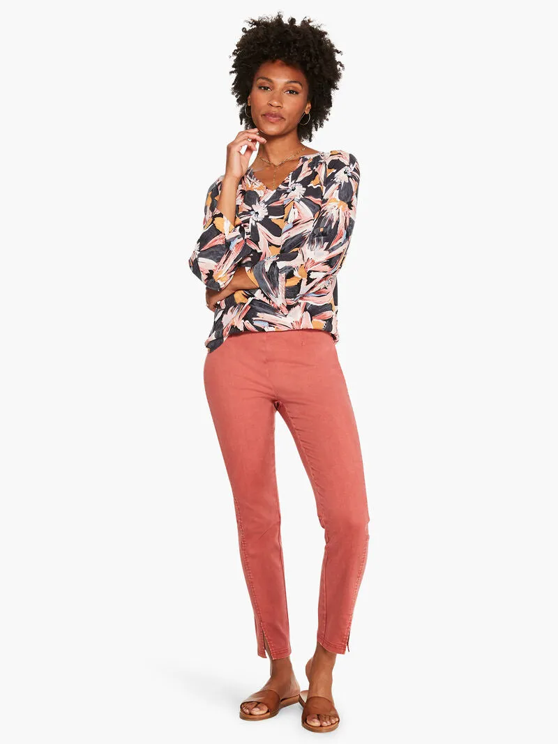 Seams All Day Slim Leg Denim Pant in Terracotta