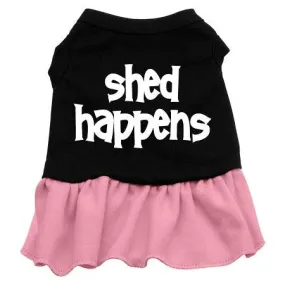 Shed Happens Screen Print Dress Black with Pink XS (8)