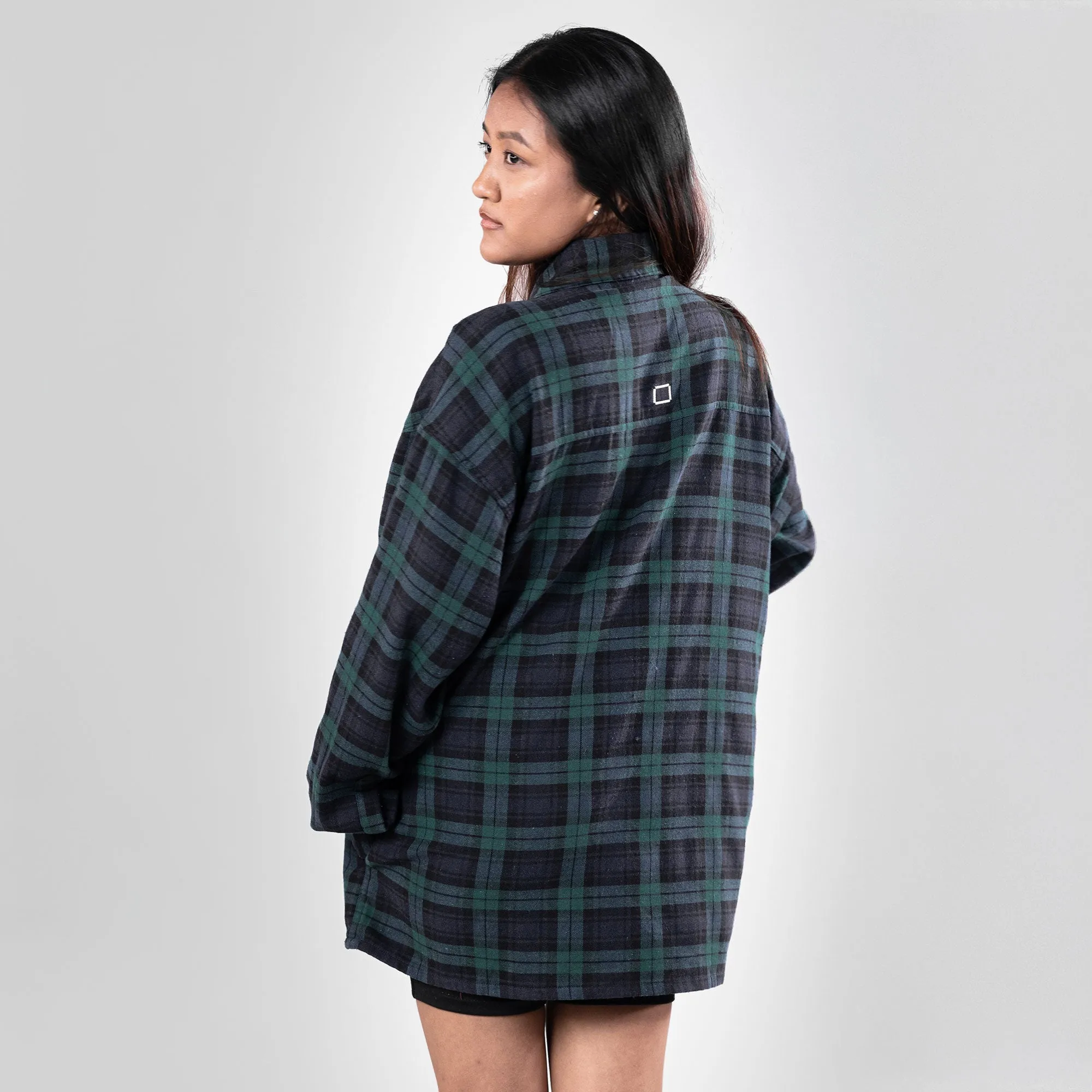 SUPERKICKS | FLANNEL SHIRT { FOREST GREEN