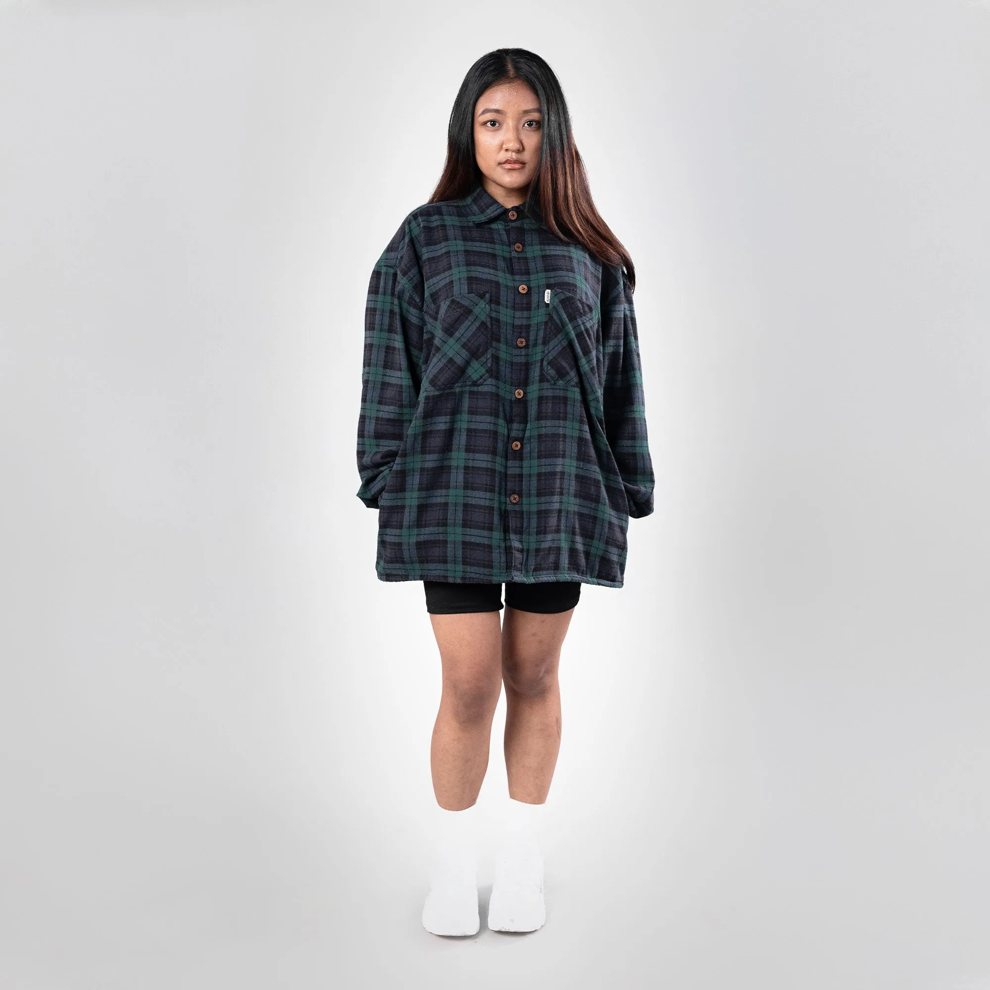 SUPERKICKS | FLANNEL SHIRT { FOREST GREEN