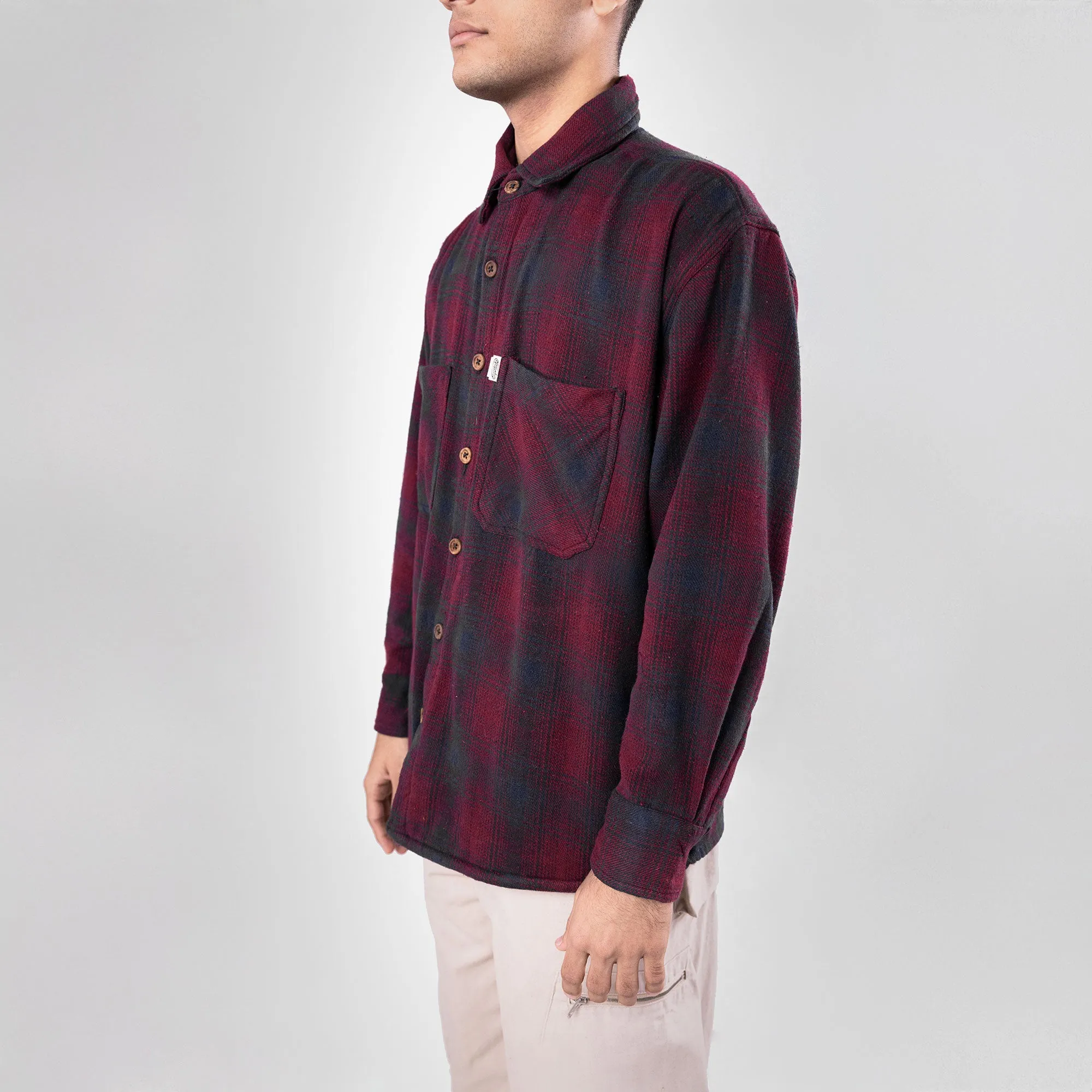 SUPERKICKS | FLANNEL SHIRT { MAROON