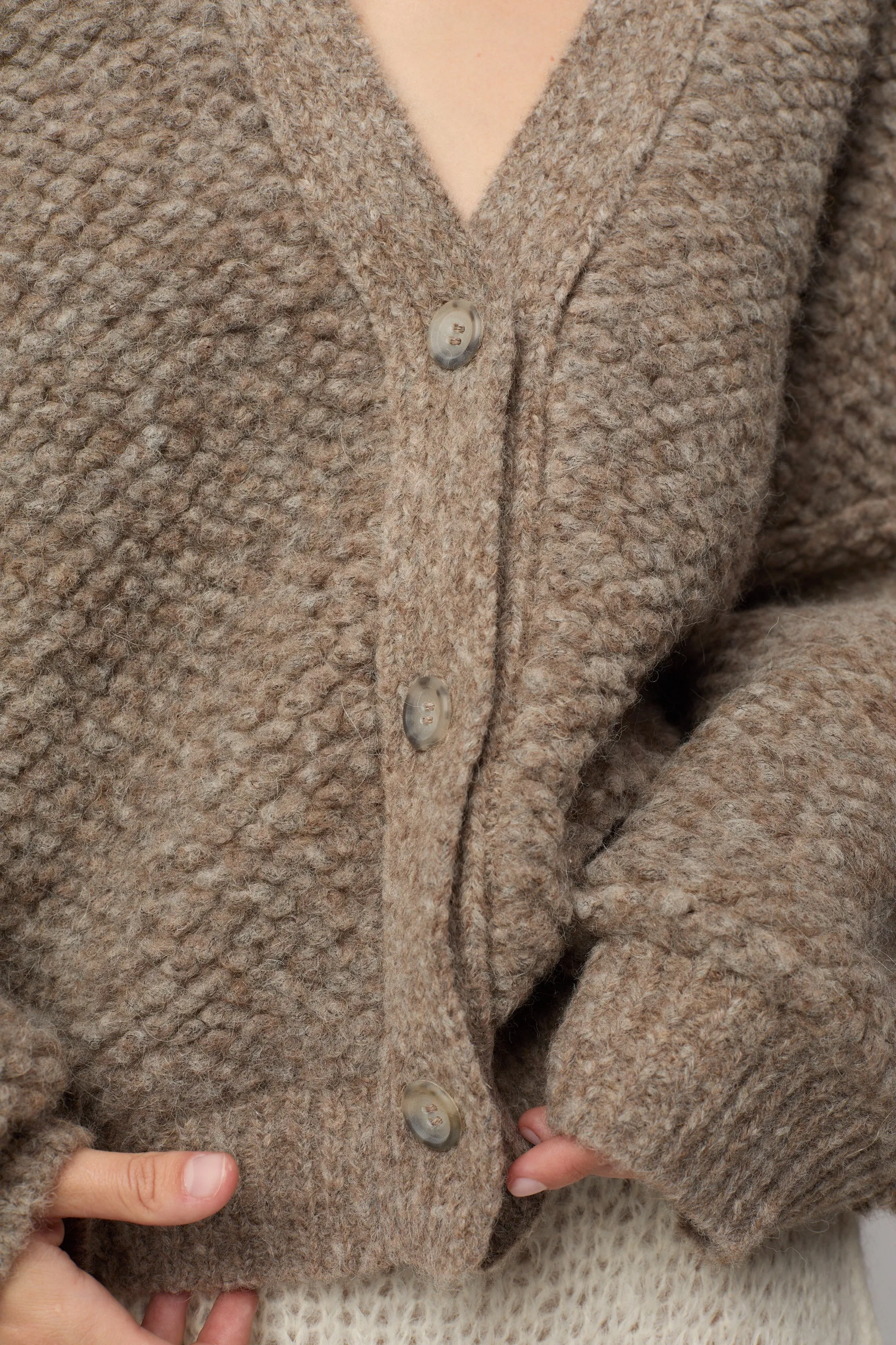 TRISTAN CARDIGAN, FRENCH TERRY