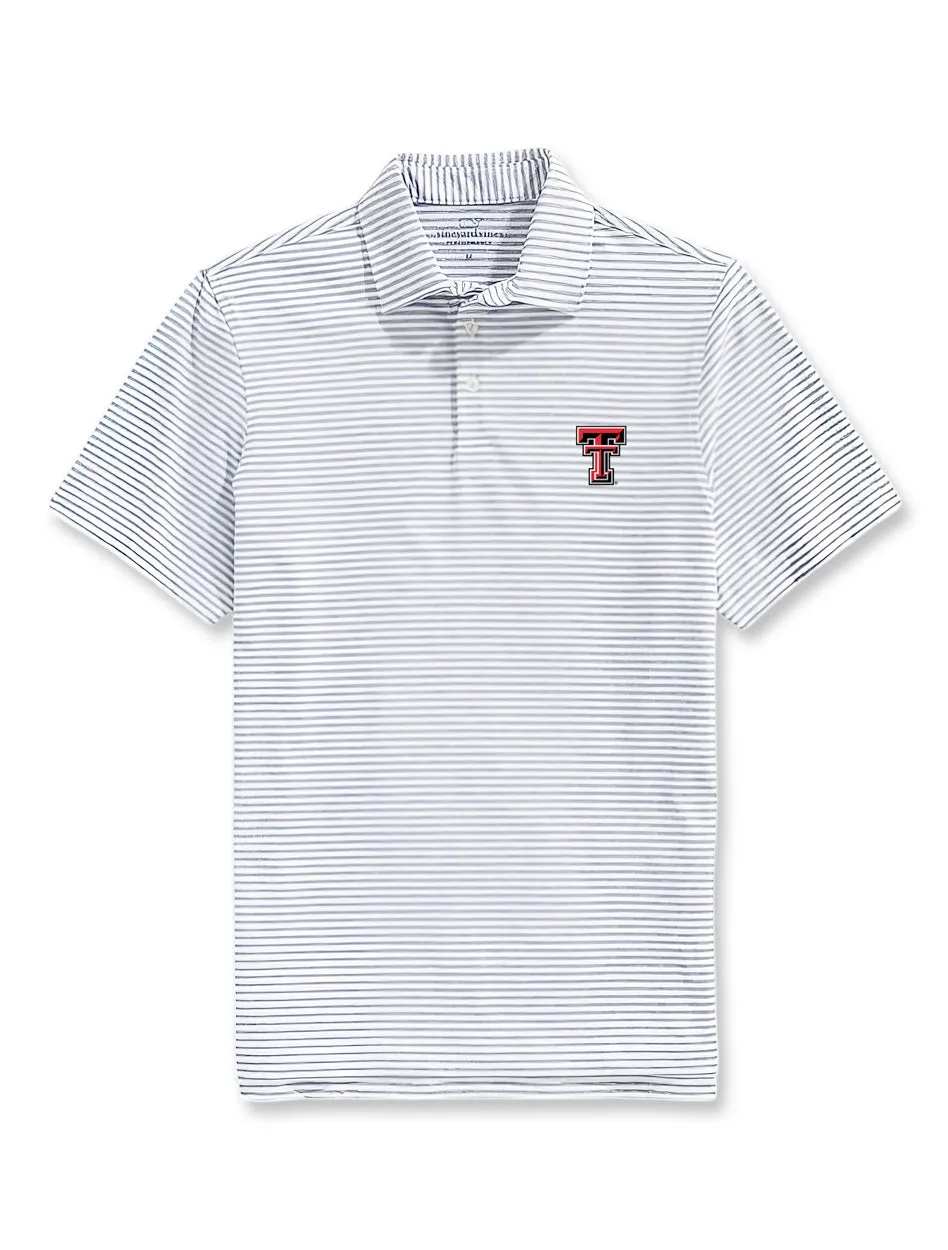 Vineyard Vines Texas Tech Heathered Winstead Sankaty Polo