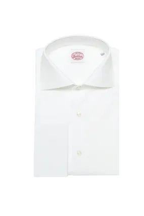 White Cotton Double Cuff Shirt