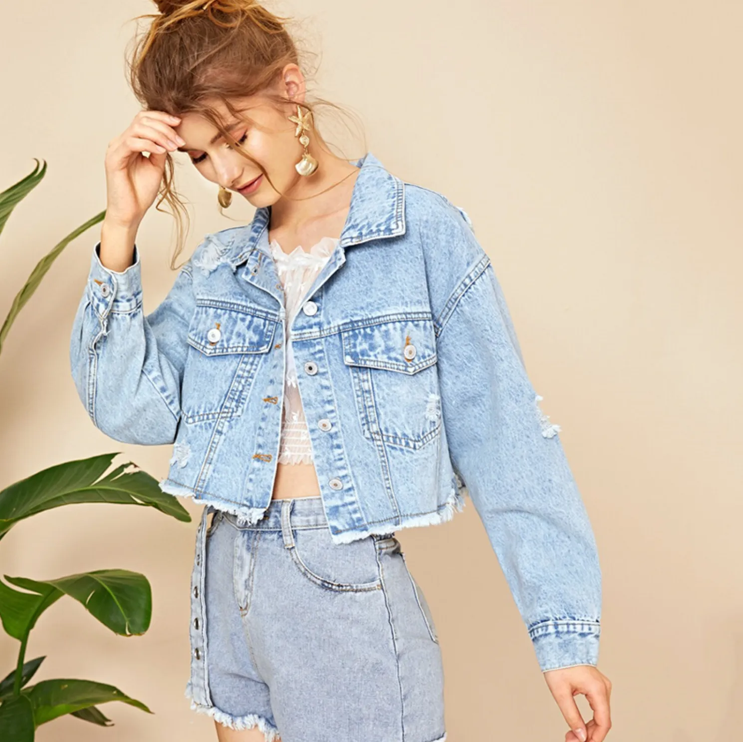 Women's Spring/Autumn Casual Denim Jacket